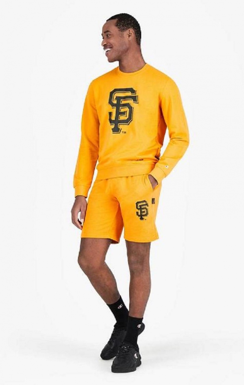 Champion San Francisco MLB Sweatshirt Sweatshirts Herre Orange | 7136-WYRUN