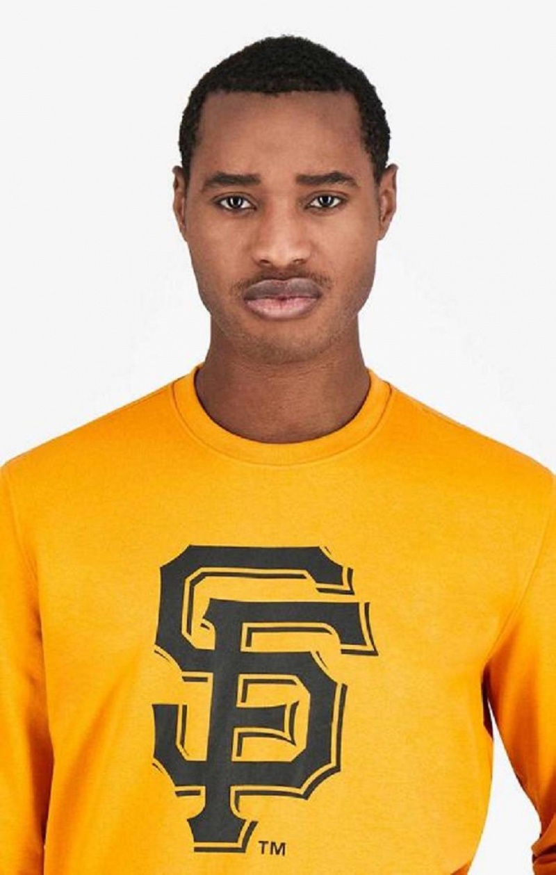 Champion San Francisco MLB Sweatshirt Sweatshirts Herre Orange | 7136-WYRUN