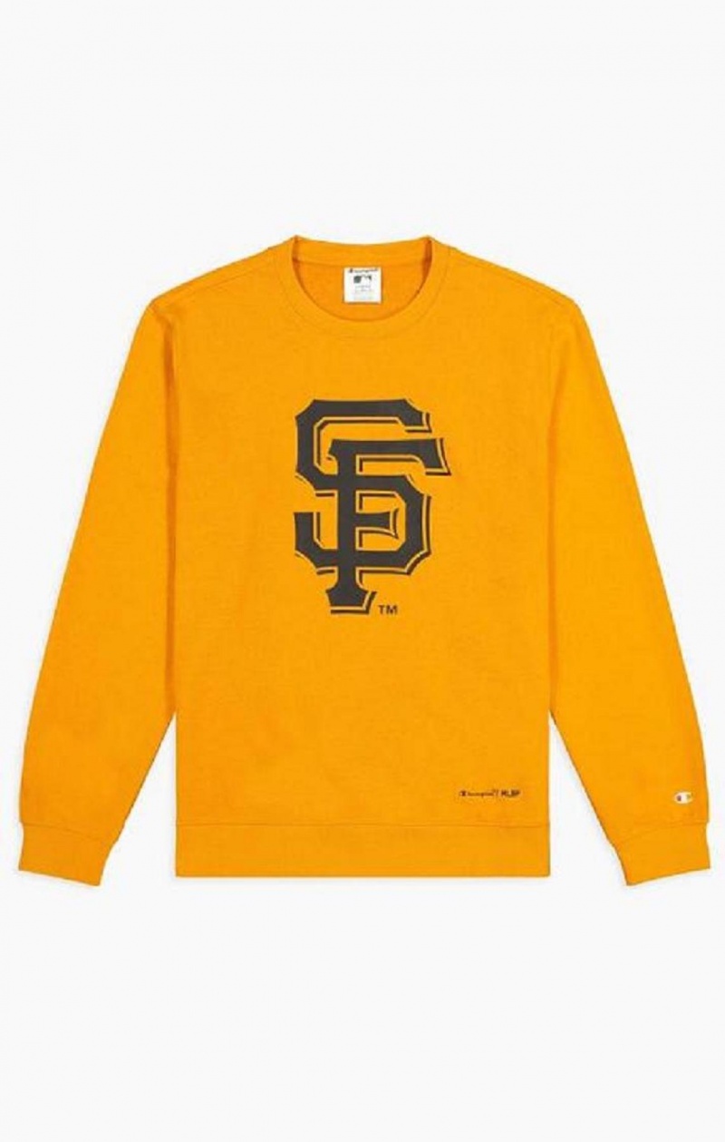 Champion San Francisco MLB Sweatshirt Sweatshirts Herre Orange | 7136-WYRUN