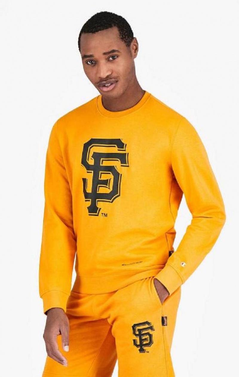 Champion San Francisco MLB Sweatshirt Sweatshirts Herre Orange | 7136-WYRUN