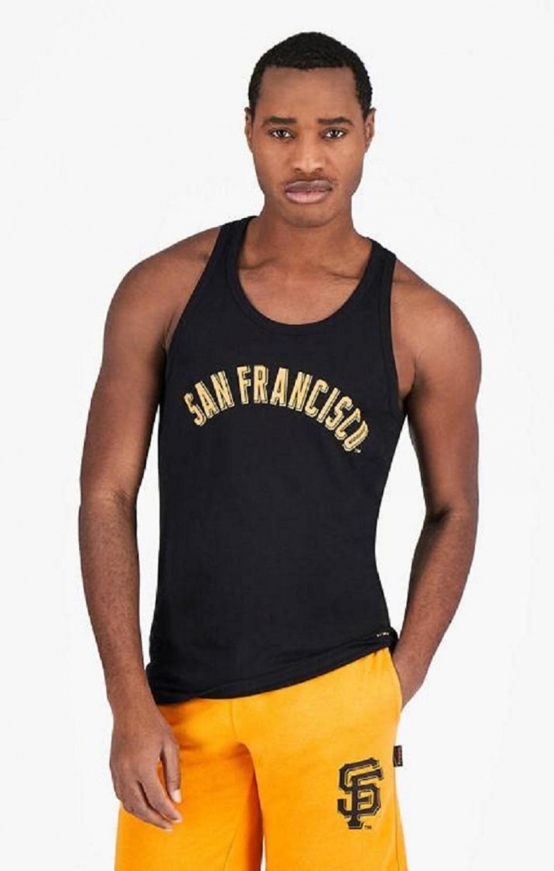 Champion San Francisco MLB Tank Top T Shirts Herre Sort | 5278-PLSYT