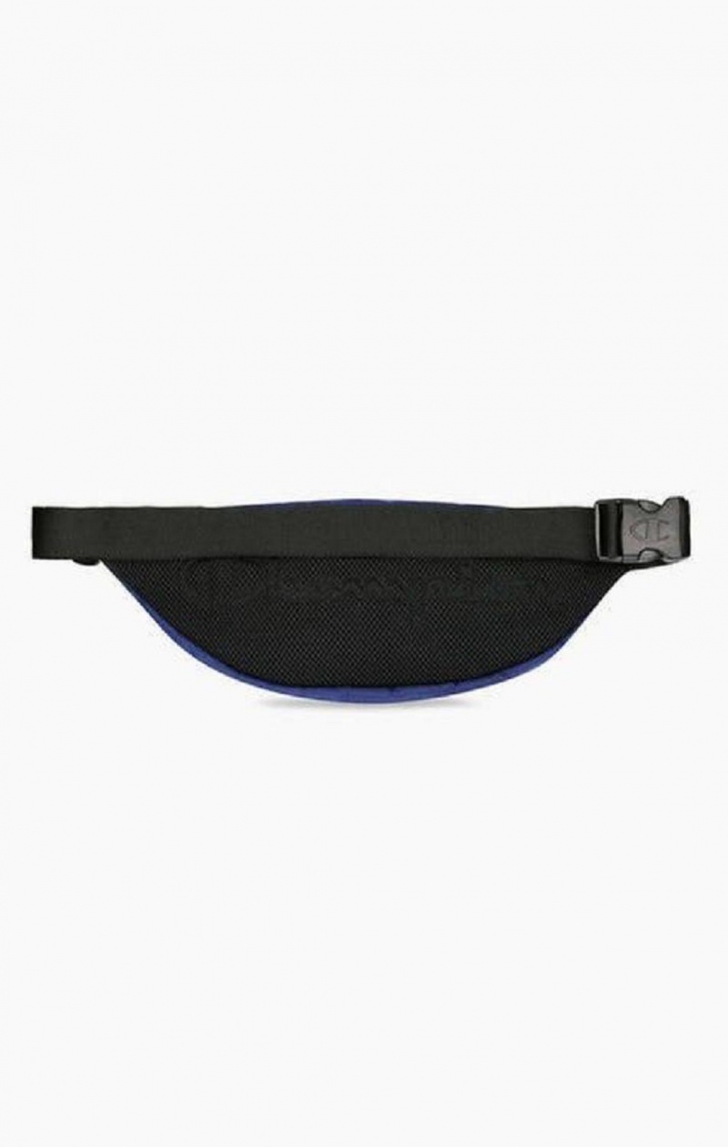 Champion Satin Script Logo Patch Belt Bag Tasker Herre Blå | 0375-FRQTI