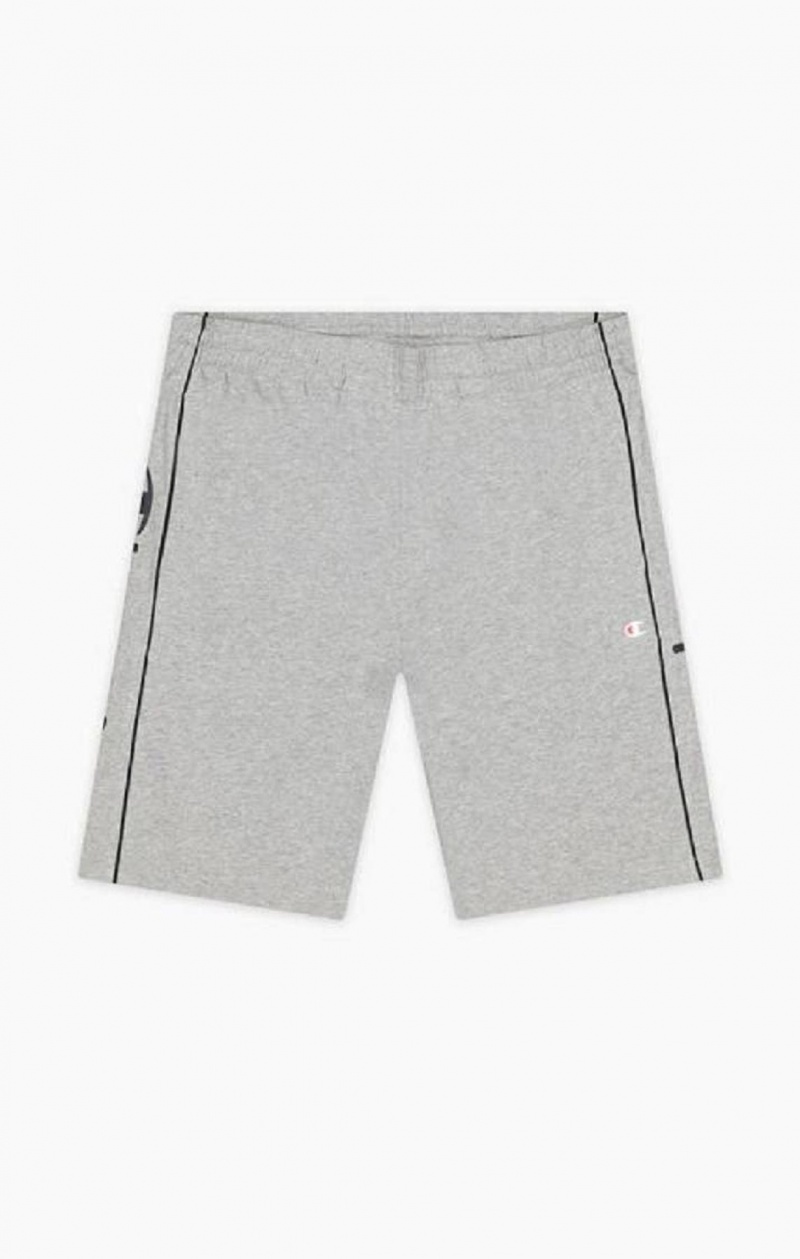 Champion Script Logo Bomulds Shorts Shorts Herre Lysegrå | 8293-KBXOG