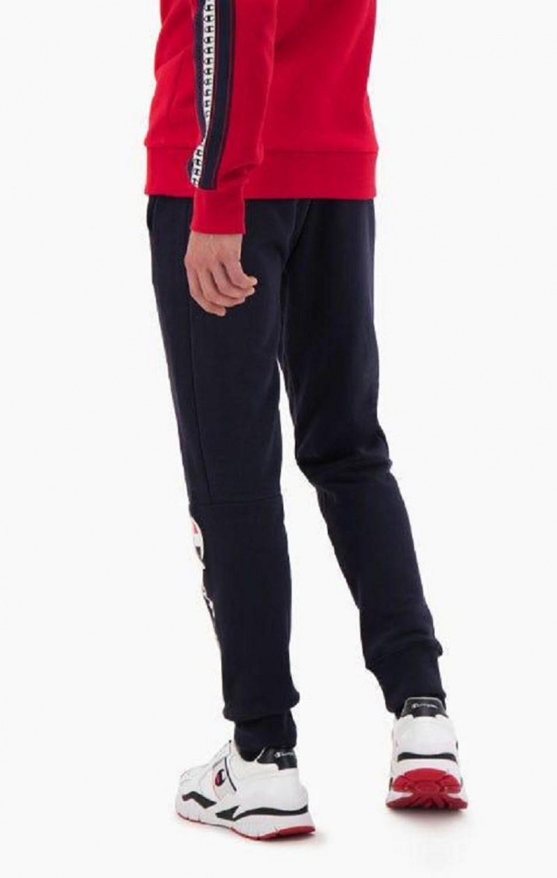 Champion Script Logo Bomulds Terry Joggers Joggingbukser Herre Lysegrå | 9261-HGSIA