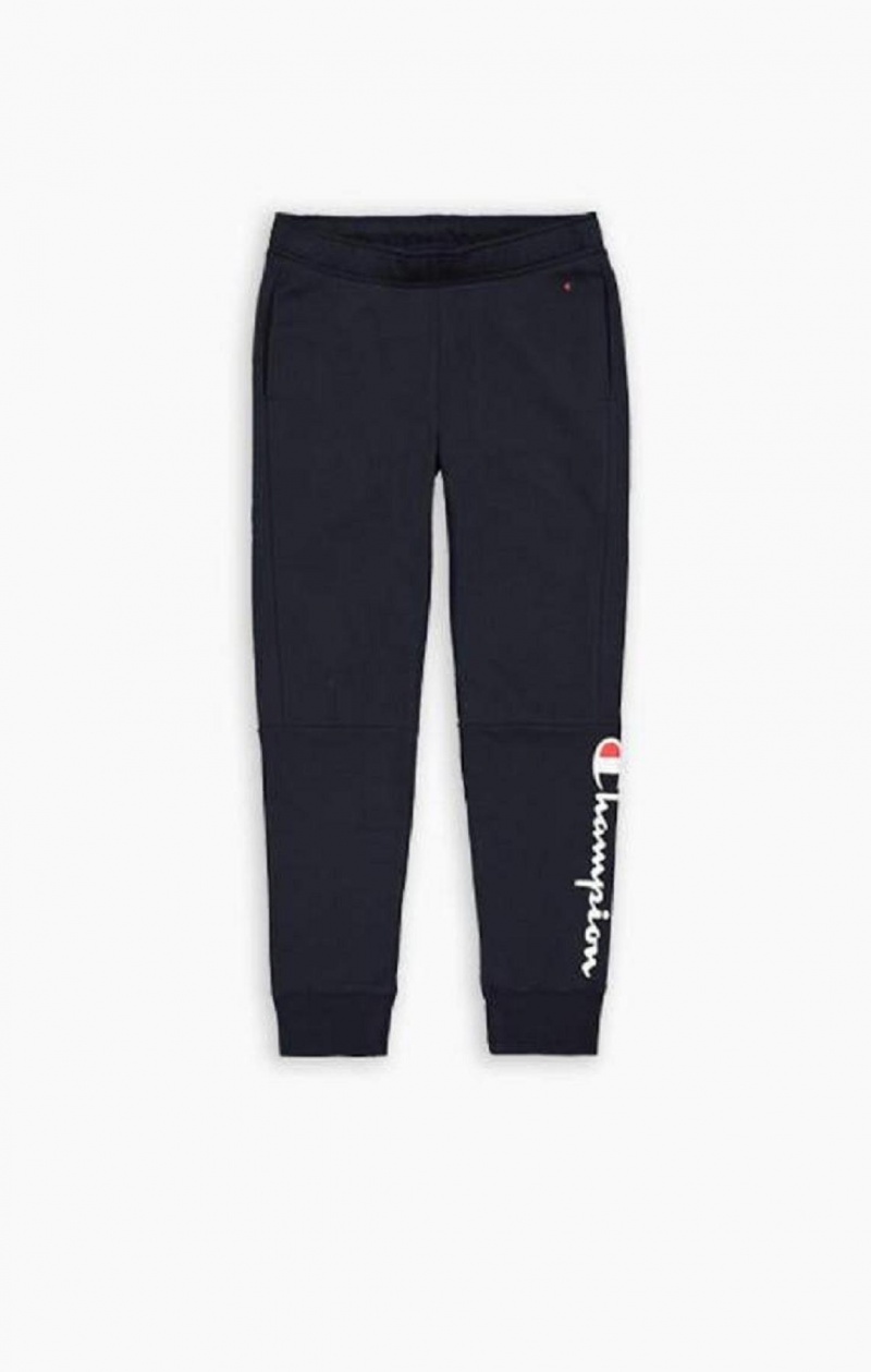 Champion Script Logo Bomulds Terry Joggers Joggingbukser Herre Lysegrå | 9261-HGSIA