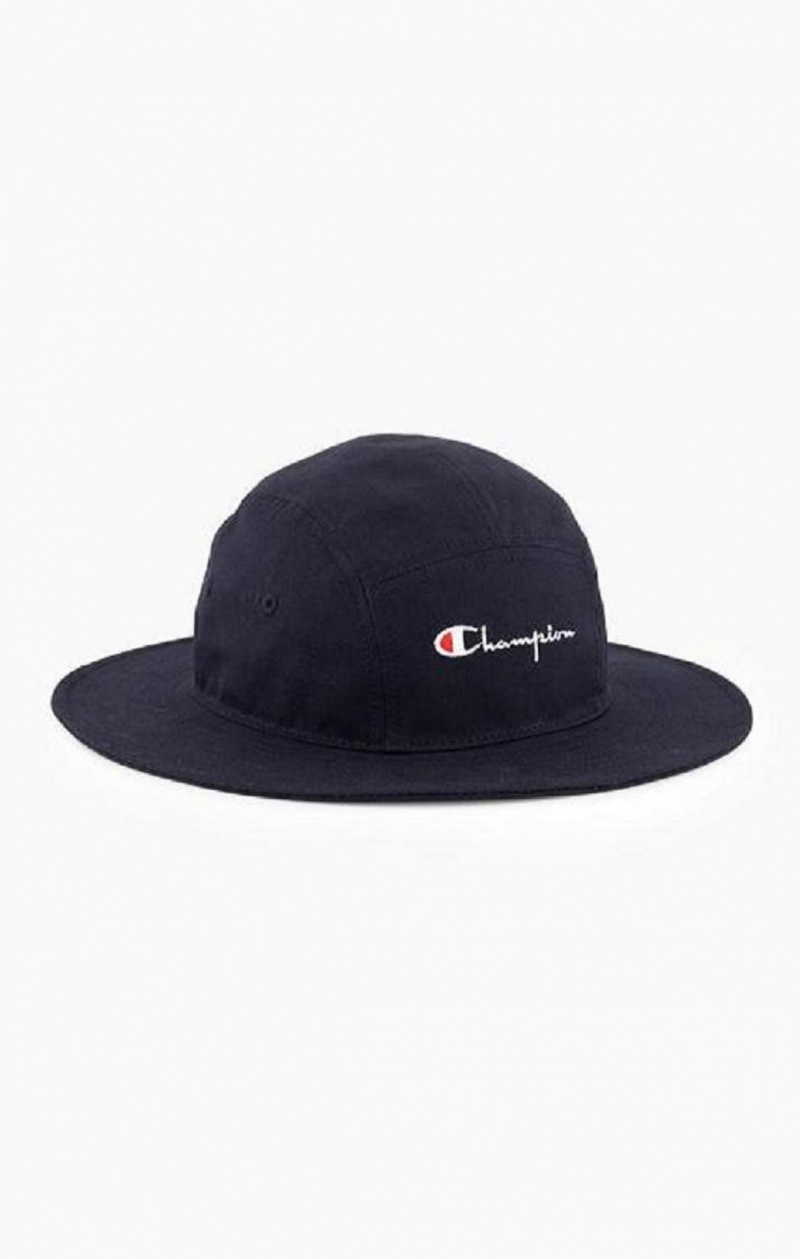 Champion Script Logo Bucket Hat Hatte Herre Mørkeblå | 3527-MAPTE