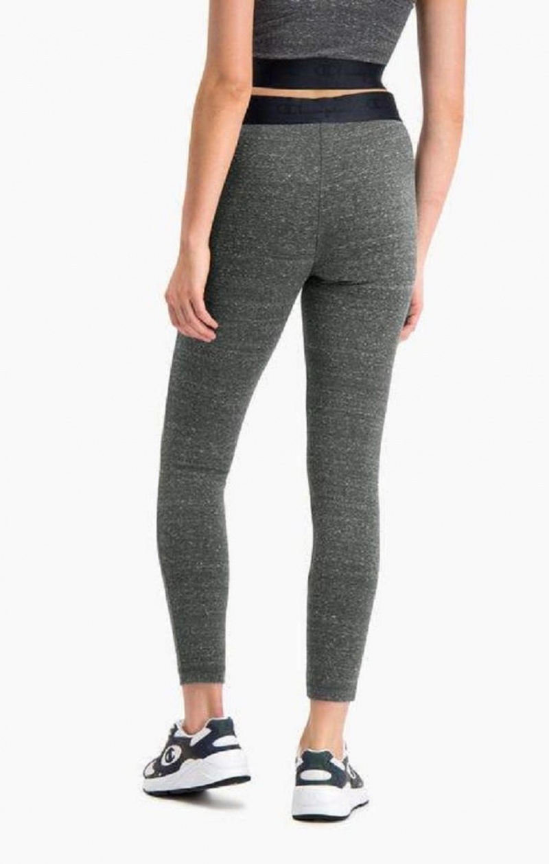 Champion Script Logo Crossover Trænings Leggings Joggingbukser Dame Mørkegrå | 6829-MVFGQ