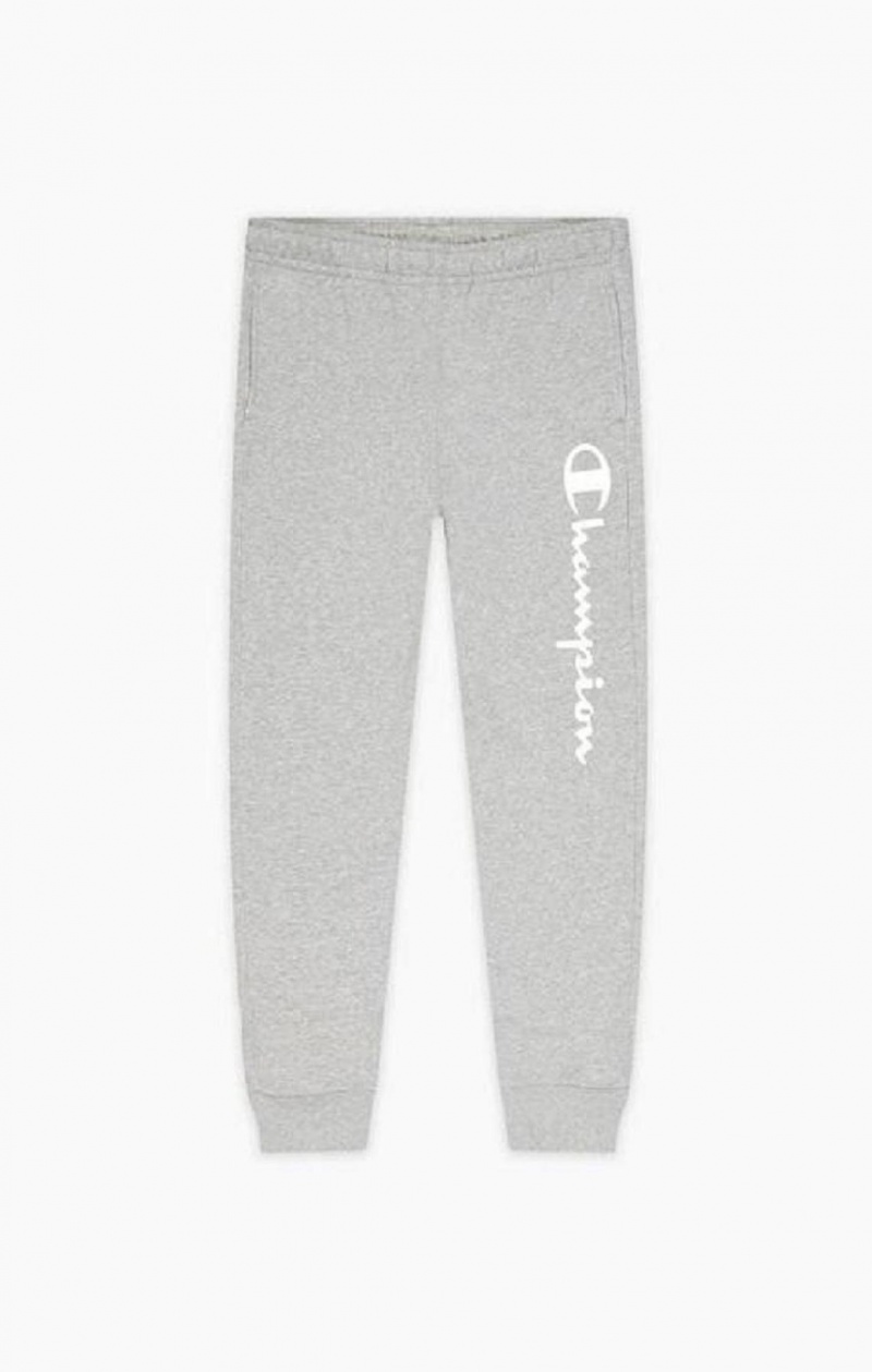 Champion Script Logo Fleece Joggers Joggingbukser Herre Mørkegrå | 6543-IXTEP