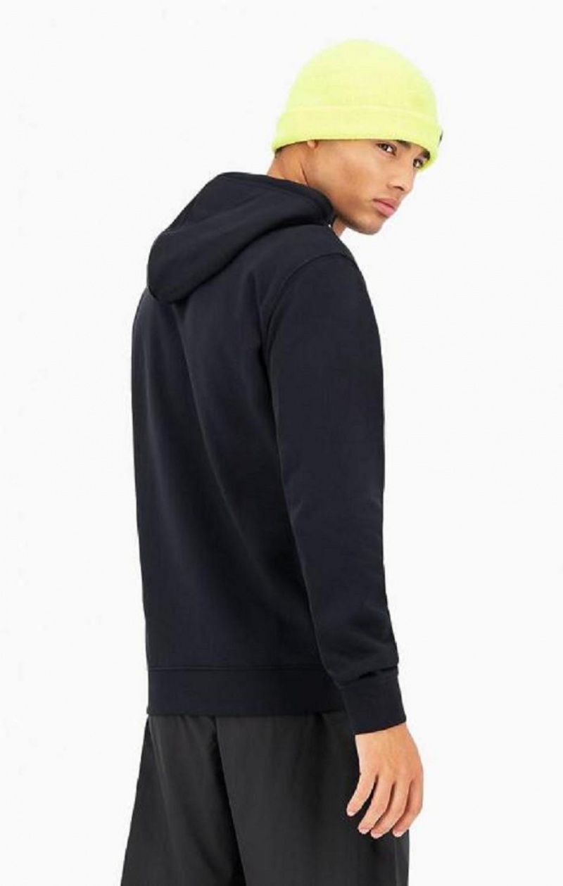 Champion Script Logo Half Zip-Up Hoodie Hættetrøje Herre Sort | 1385-IRJUS