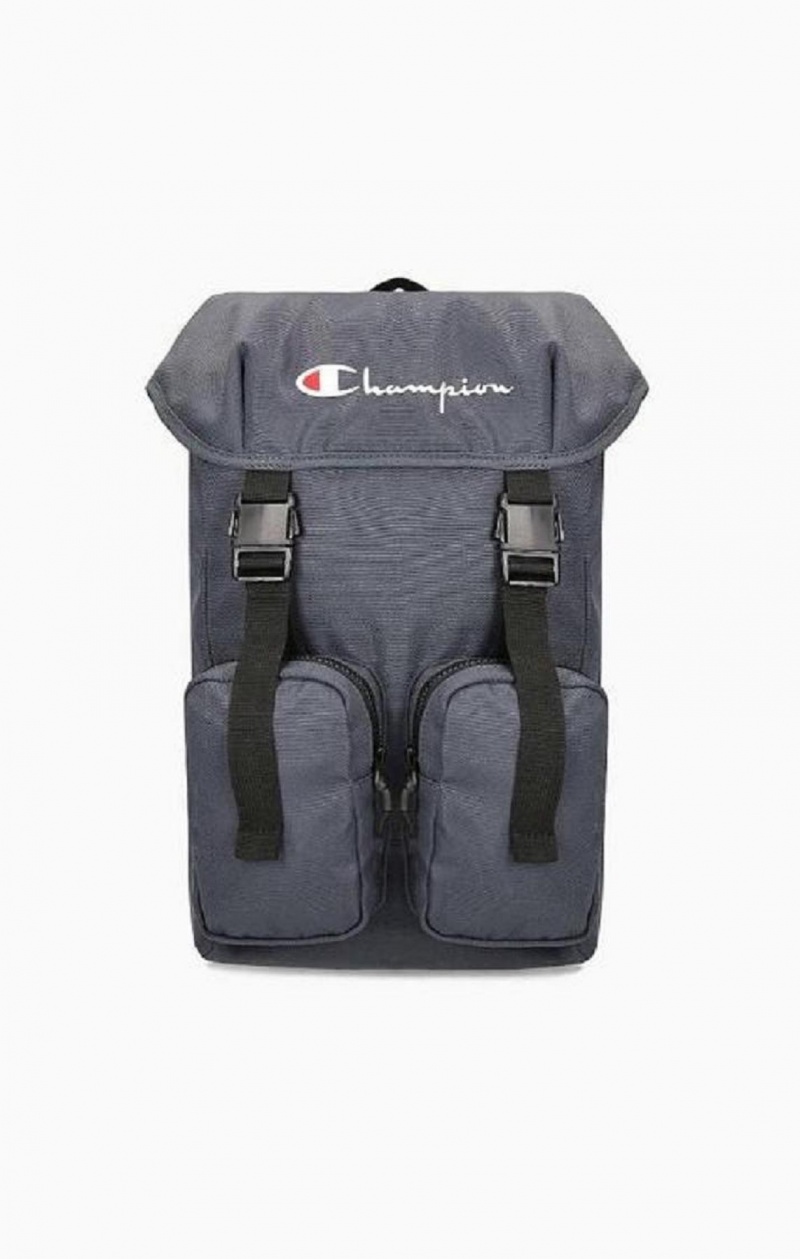 Champion Script Logo Přezkou Front Backpack Tasker Dame Mørketurkis | 3916-VADYI