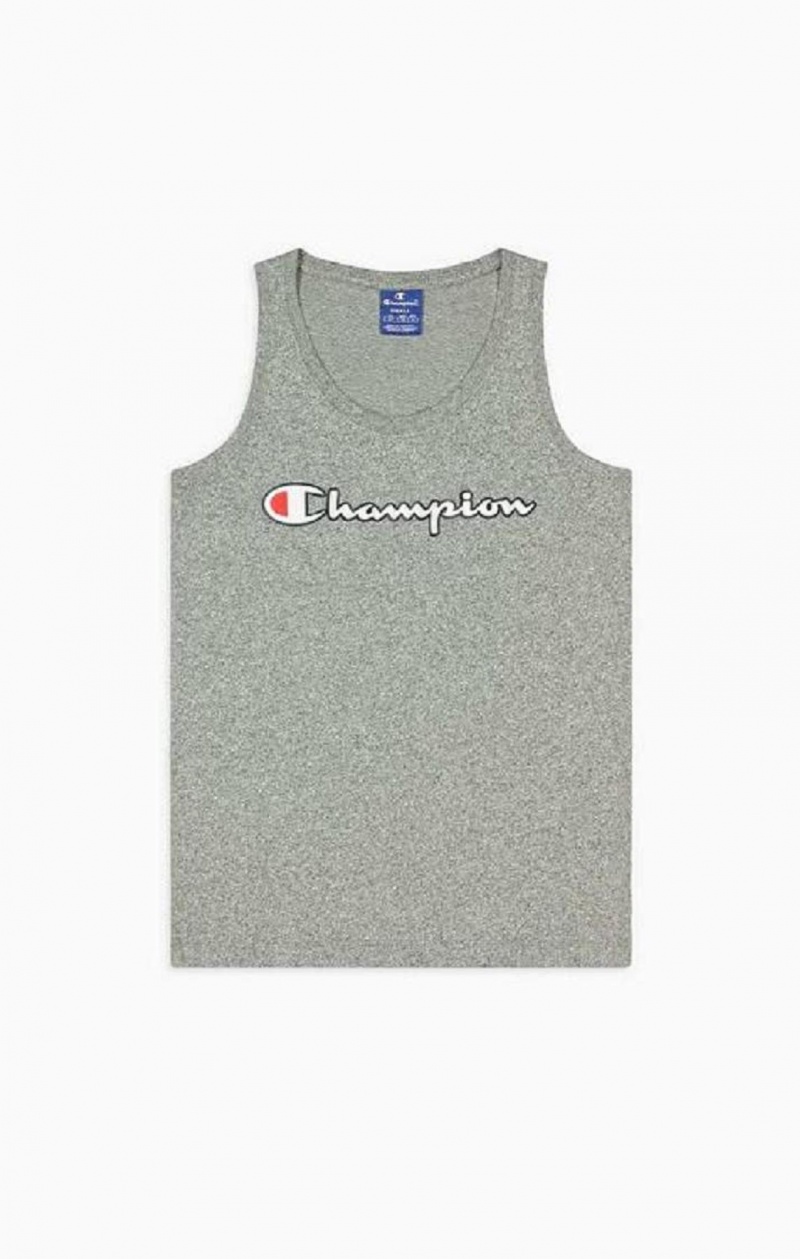 Champion Script Logo Tank Top T Shirts Dame Mørkegrå | 7258-LUIVR