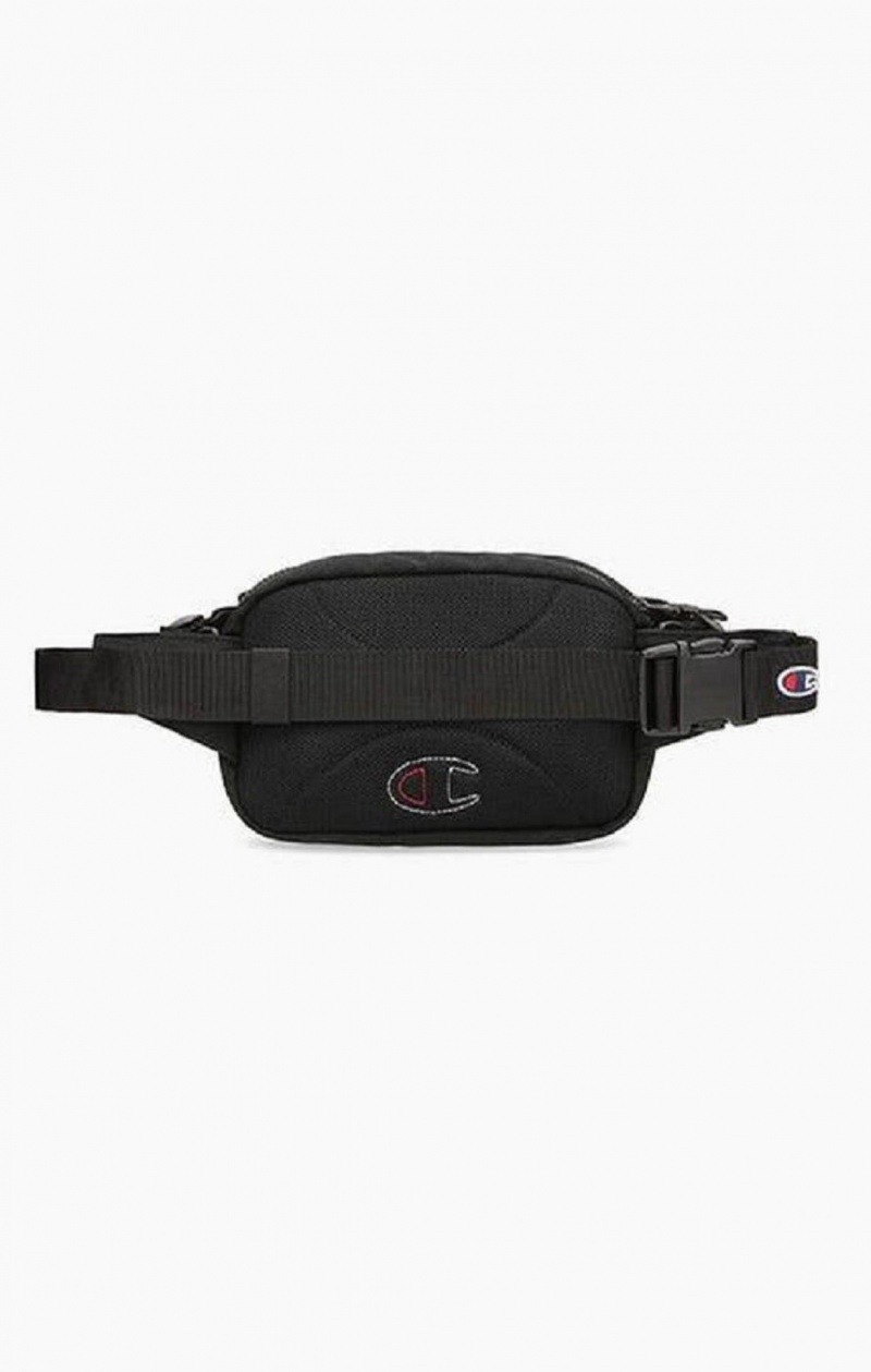 Champion Script Logo Zip Belt Bag Tasker Herre Sort | 5137-MWKVH