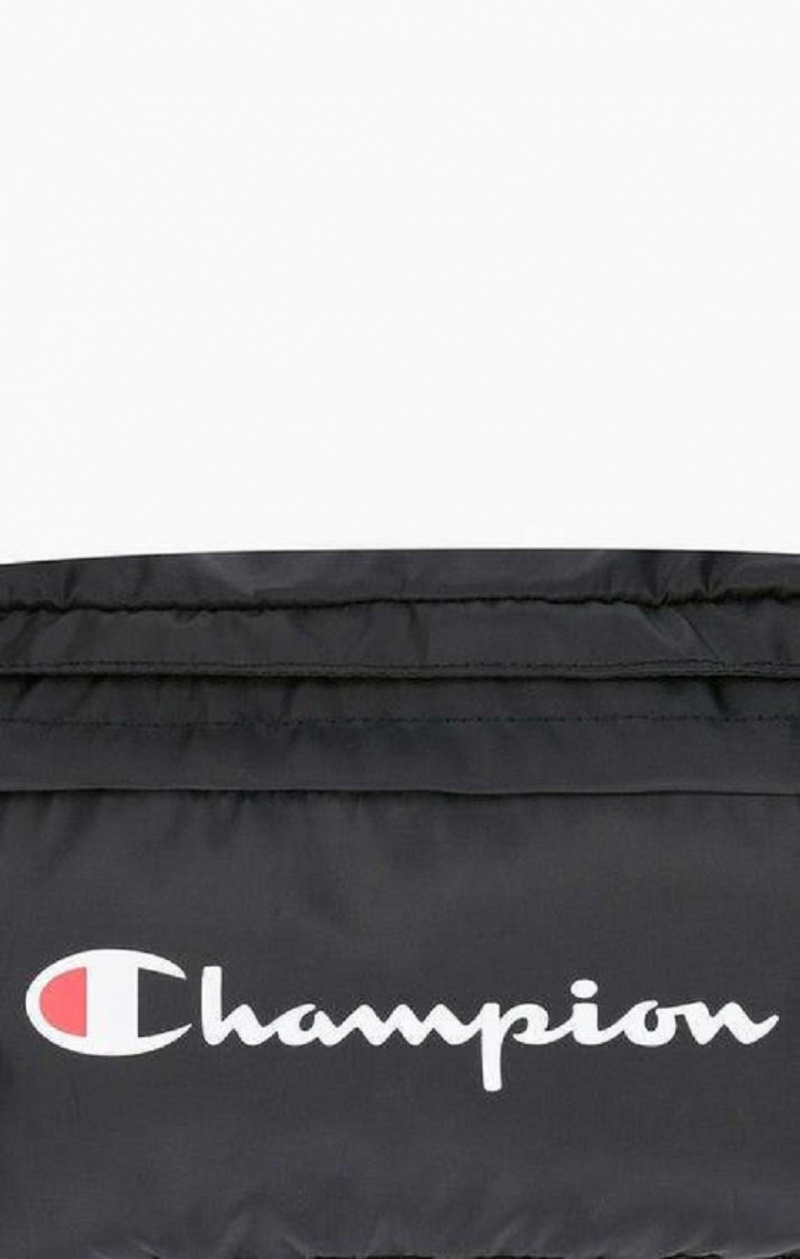 Champion Script Logo Zip Belt Bag Tasker Herre Sort | 1024-YTZCR