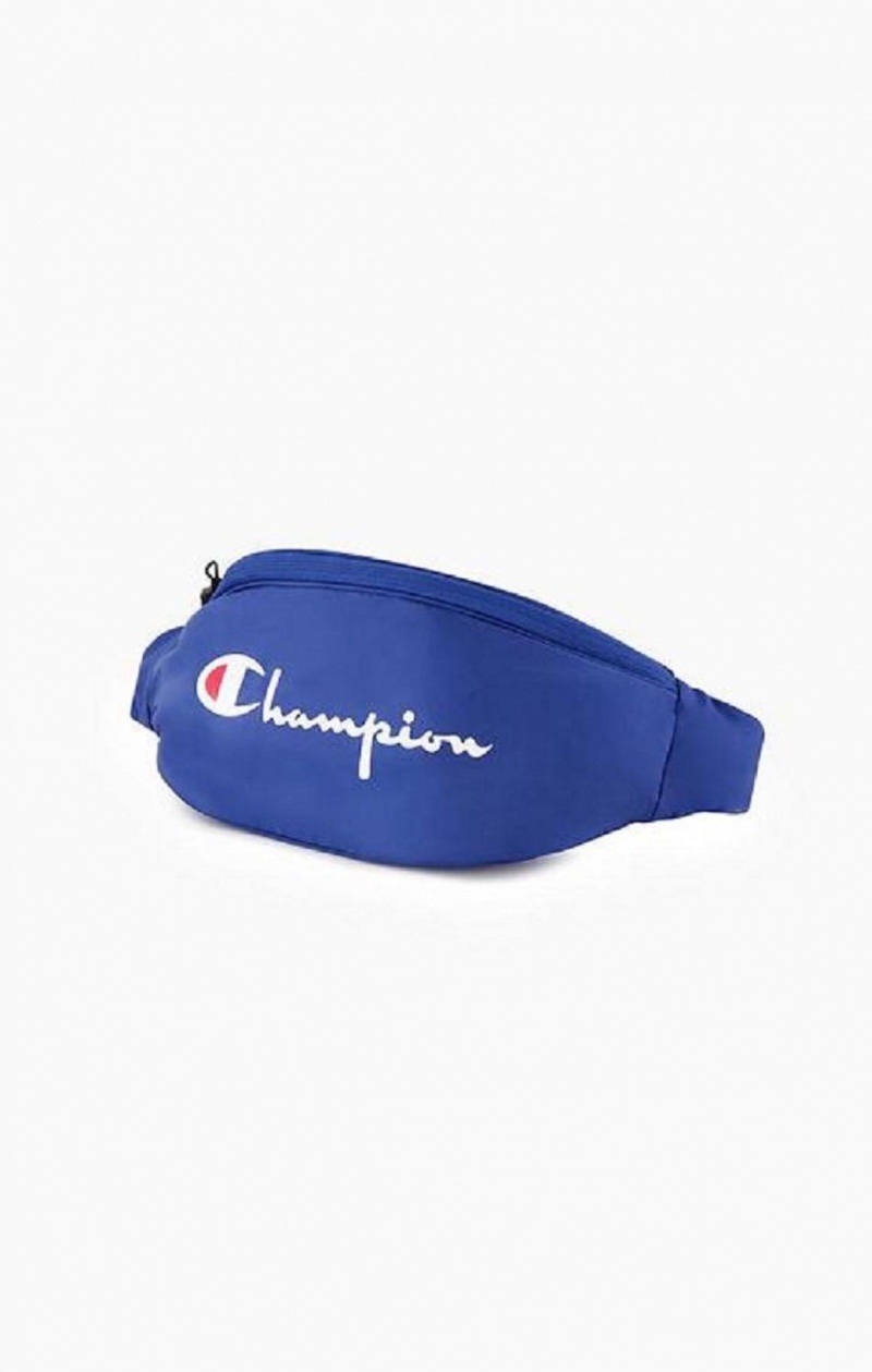 Champion Script Logo Zip Belt Bag Tasker Herre Blå | 6912-BLFJE