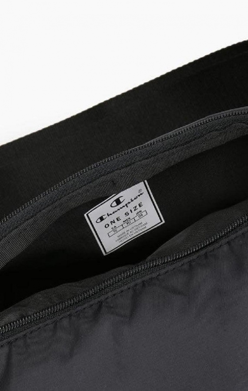 Champion Script Logo Zip Belt Bag Tasker Dame Sort | 3956-BFKUS