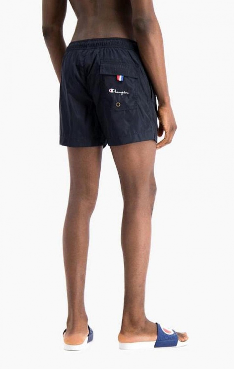 Champion Small C Logo Swim Shorts Badetøj Herre Mørkeblå | 1587-VPIBS