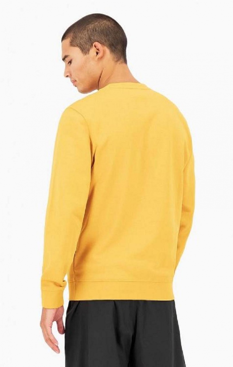 Champion Small Script Logo Sweatshirt Sweatshirts Herre Orange | 4691-VJNRA