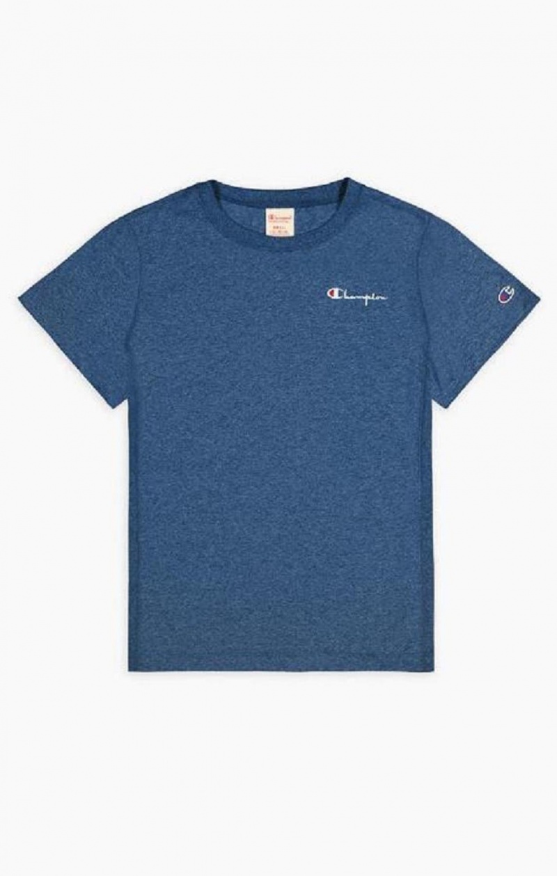 Champion Small Script Logo T-Shirt T Shirts Dame Turkis | 8715-ETVNH