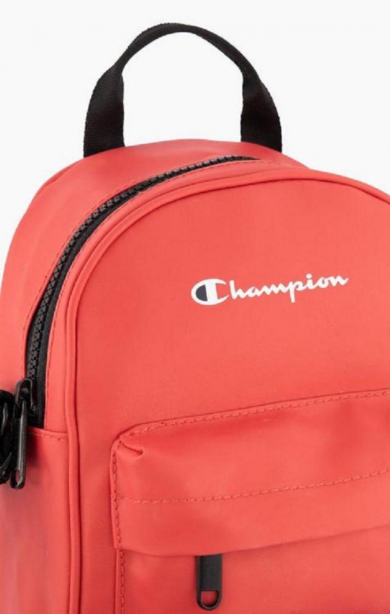 Champion Small Script Logo Woven Crossbody Backpack Tasker Dame Rød | 9507-MLNOG