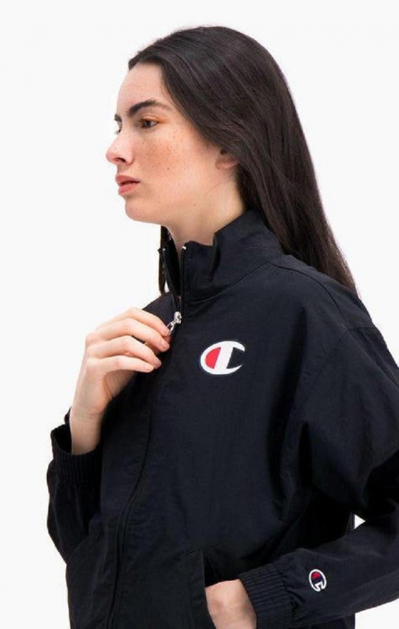 Champion Strand Repellent Zip-Through Track Jacket Jakker Dame Sort | 6731-AGHTM