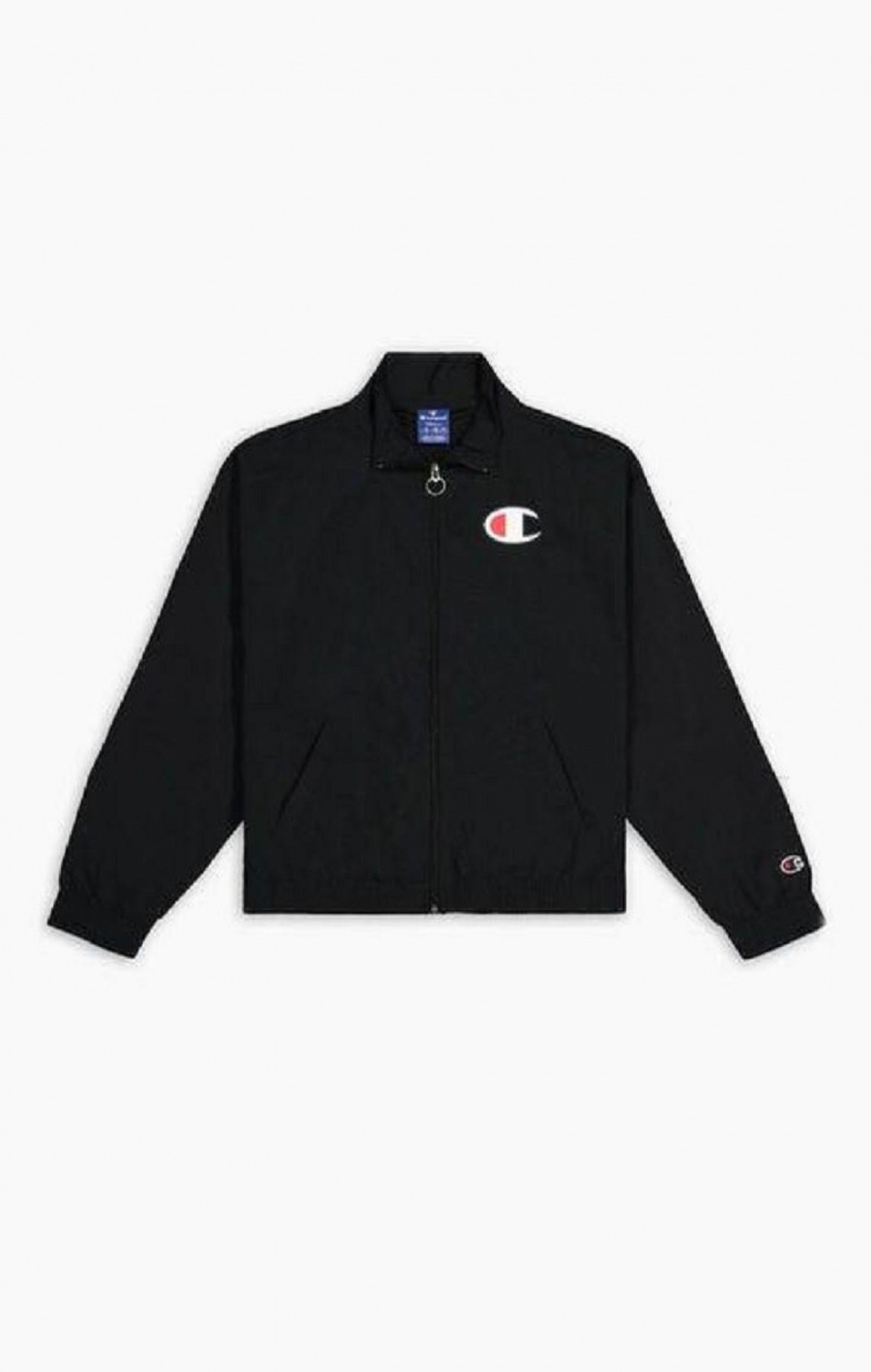 Champion Strand Repellent Zip-Through Track Jacket Jakker Dame Sort | 6731-AGHTM