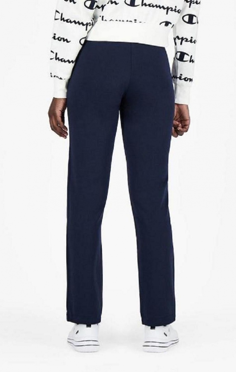 Champion Stretch Bomulds Terry Joggers Joggingbukser Dame Mørkeblå | 7456-ZHRSC