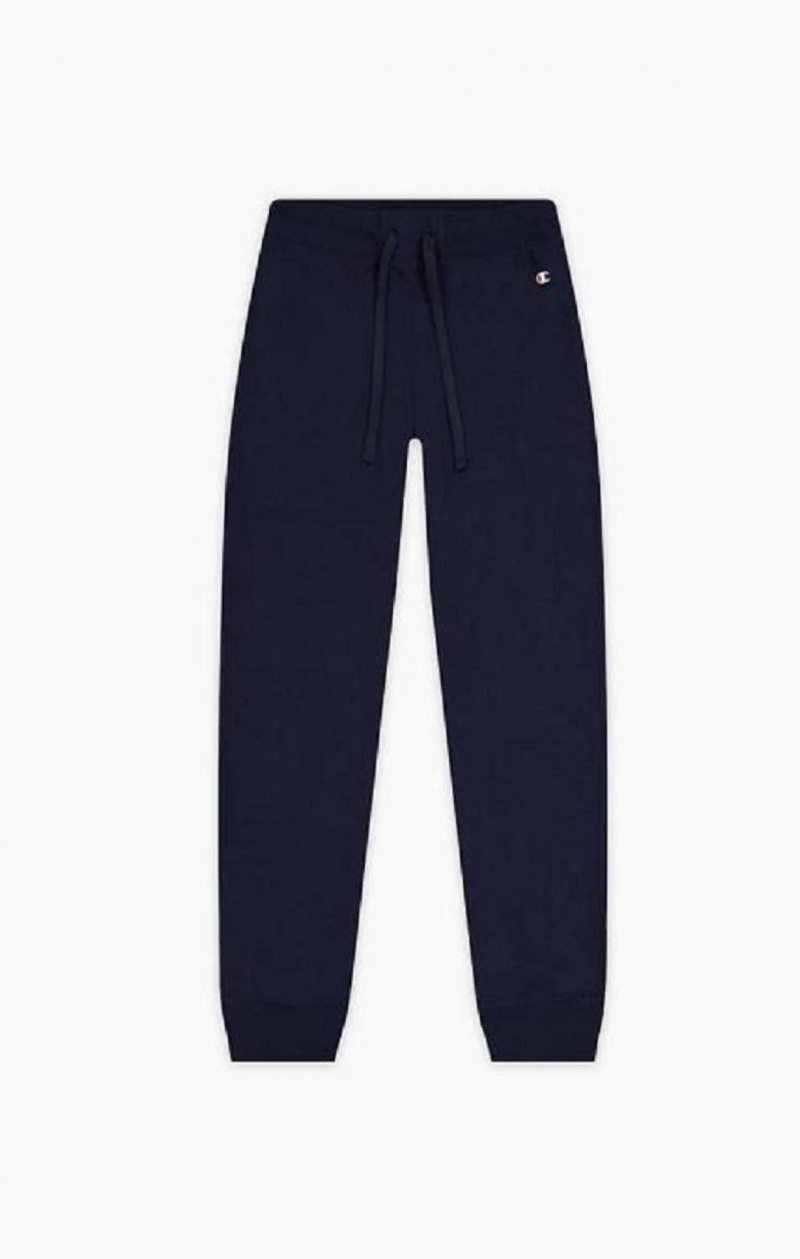 Champion Stretch Bomulds Terry Joggers Joggingbukser Dame Mørkeblå | 8359-QAEWL