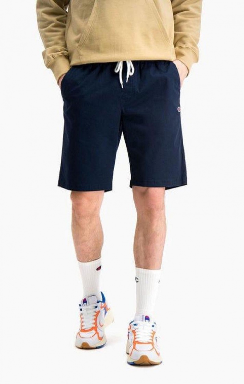 Champion Stretch Bomulds Twill Bermuda Shorts Shorts Herre Mørkeblå | 1536-PLOJN