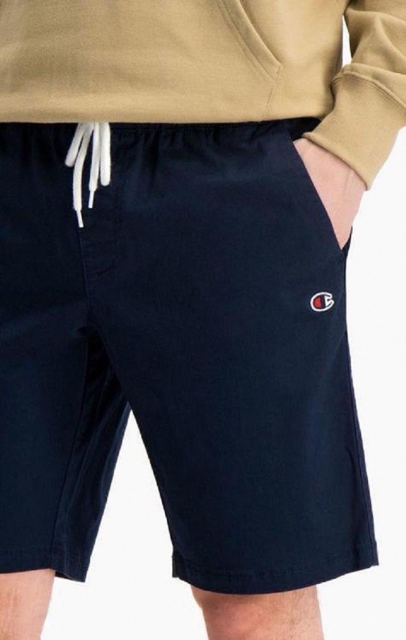 Champion Stretch Bomulds Twill Bermuda Shorts Shorts Herre Mørkeblå | 1536-PLOJN