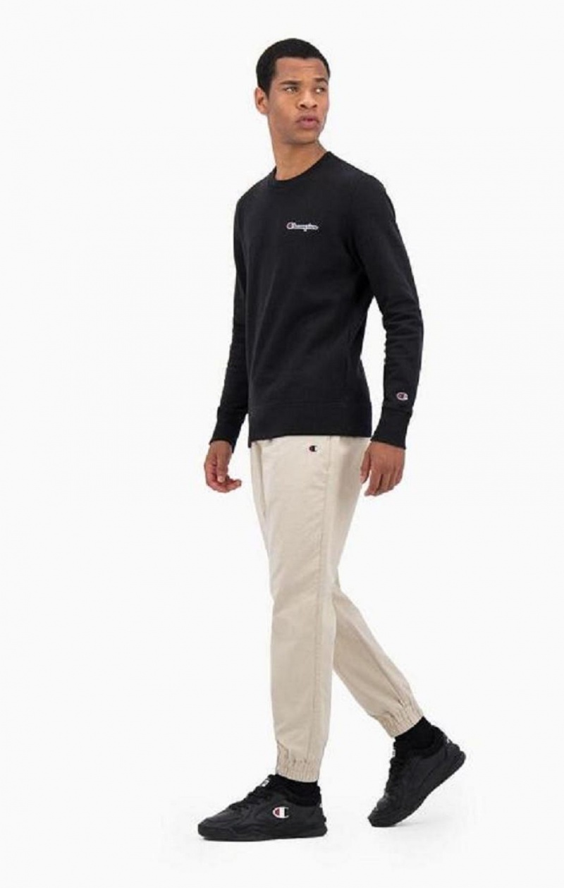 Champion Stretch Bomulds Twill Cuffed Trousers Joggingbukser Herre Brune | 4268-CGNTB