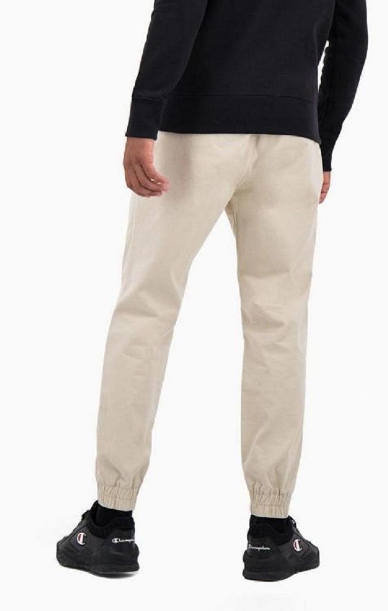 Champion Stretch Bomulds Twill Cuffed Trousers Joggingbukser Herre Brune | 4268-CGNTB