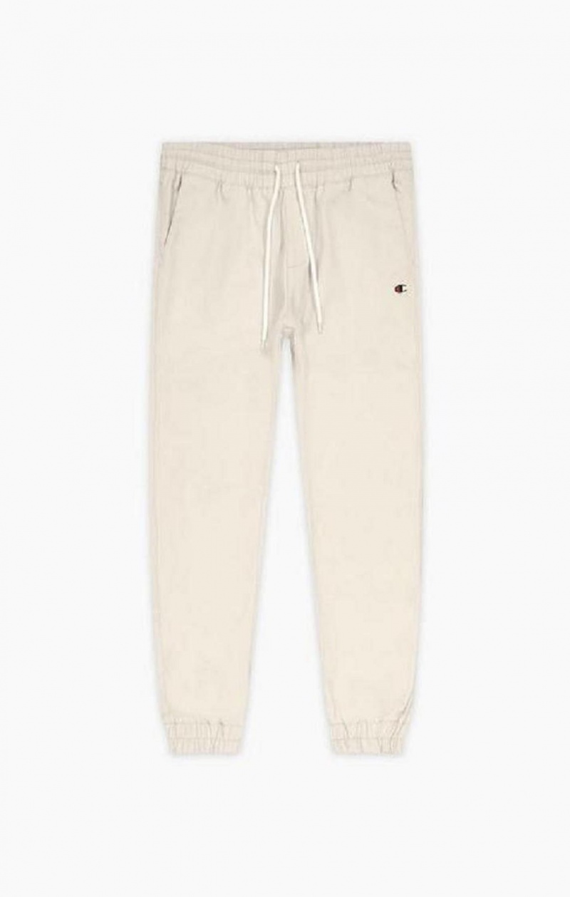 Champion Stretch Bomulds Twill Cuffed Trousers Joggingbukser Herre Brune | 4268-CGNTB