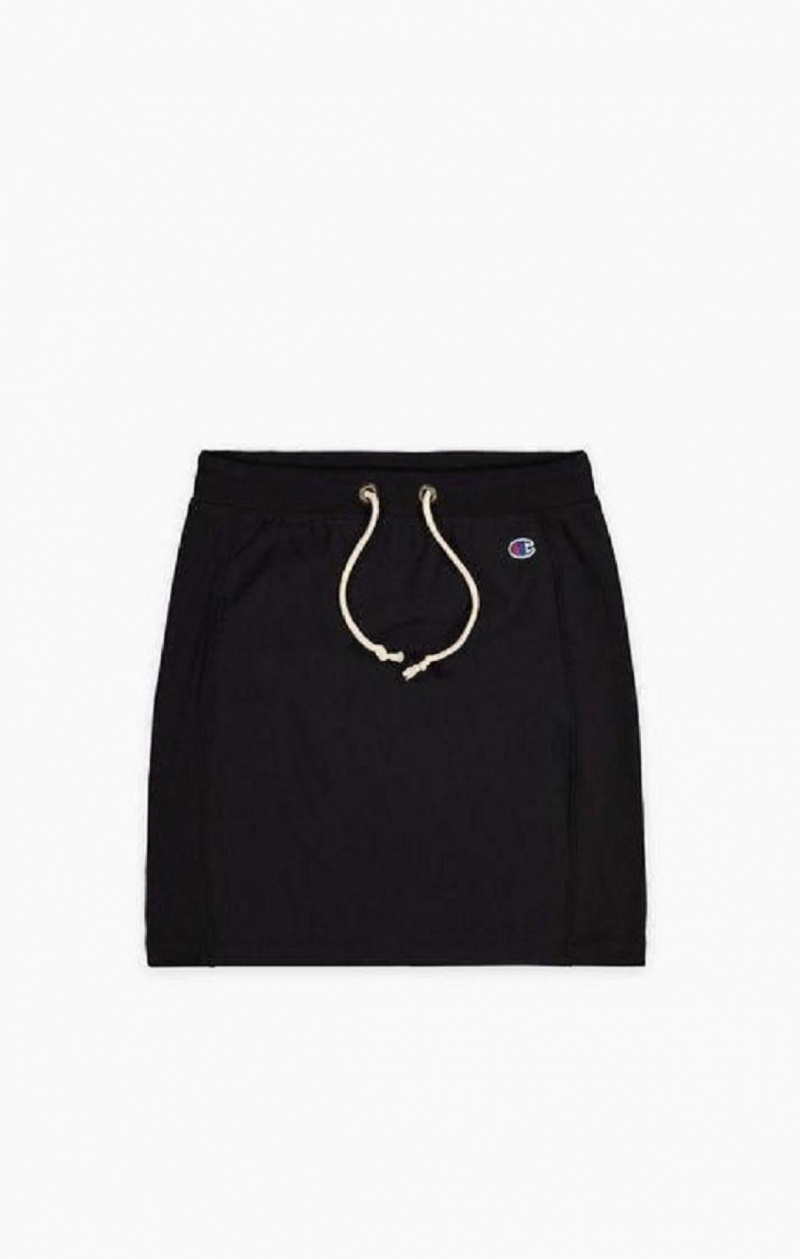 Champion Stretch Reverse Weave Sweat Skirt Nederdel Dame Sort | 6952-VSAKW