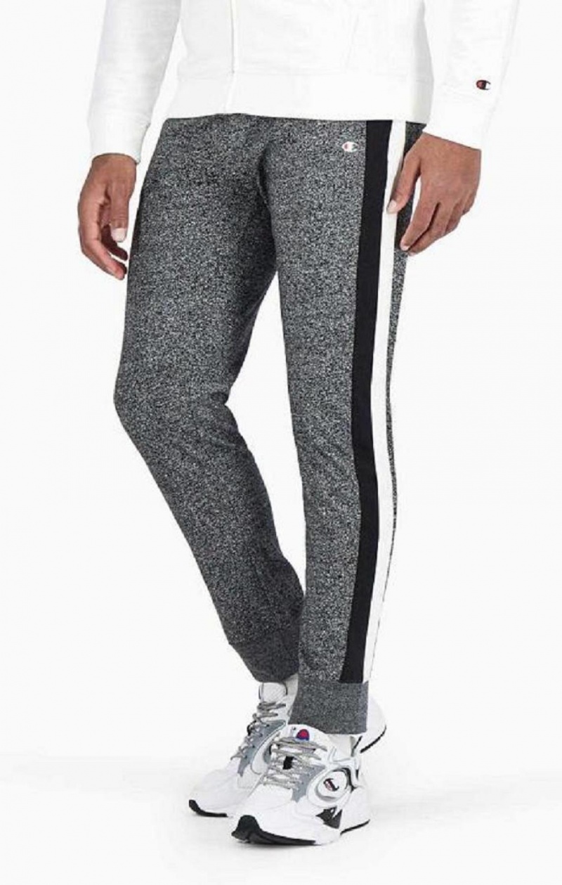 Champion Stripe Insert Cuffed Joggers Joggingbukser Herre Mørkegrå | 9623-XHWMV