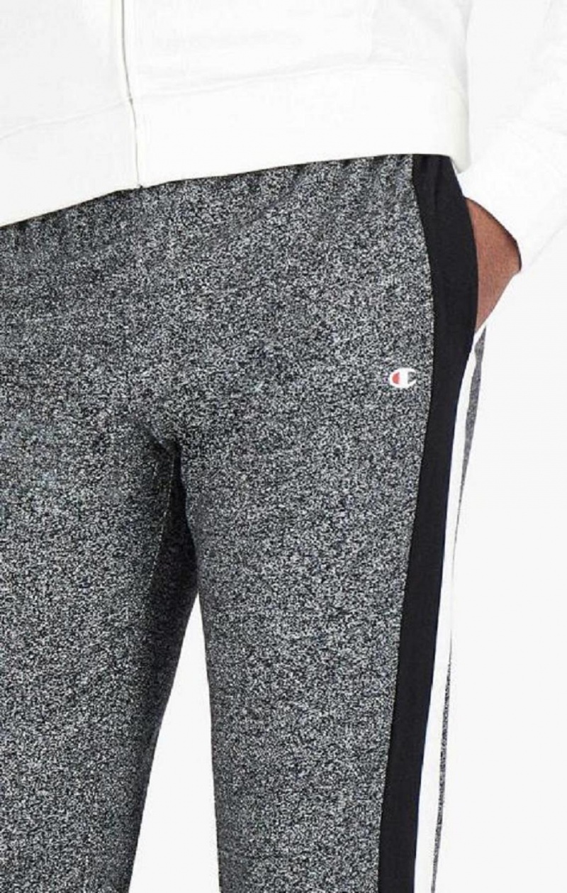 Champion Stripe Insert Cuffed Joggers Joggingbukser Herre Mørkegrå | 9623-XHWMV