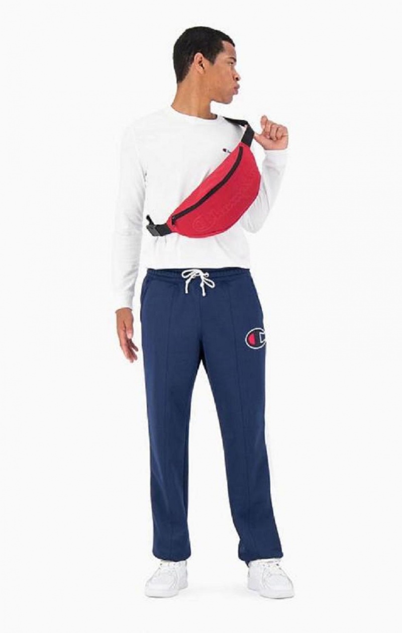 Champion Stripe Leg Basketball Track Pants Joggingbukser Herre Blå | 0384-KNXMV