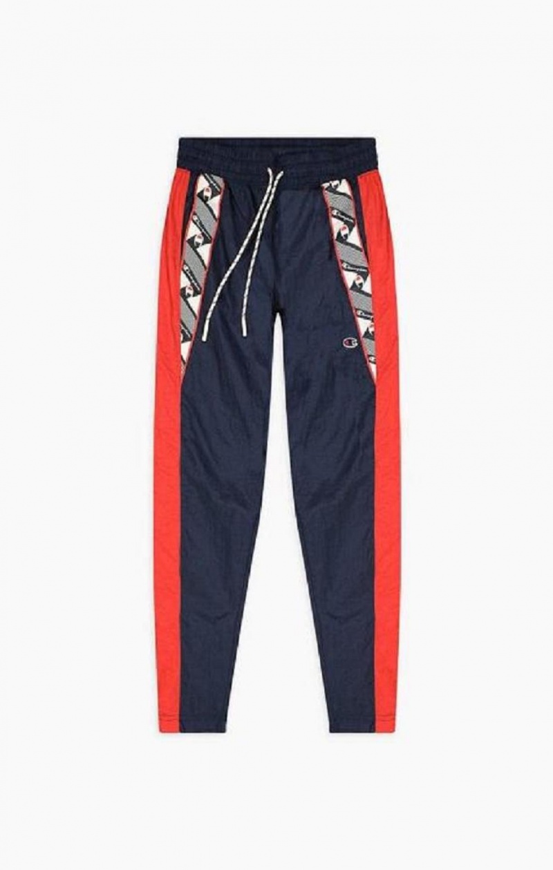 Champion Stripe Logo Tape Insert Cigarette Pants Joggingbukser Dame Mørketurkis | 1203-MIPLJ