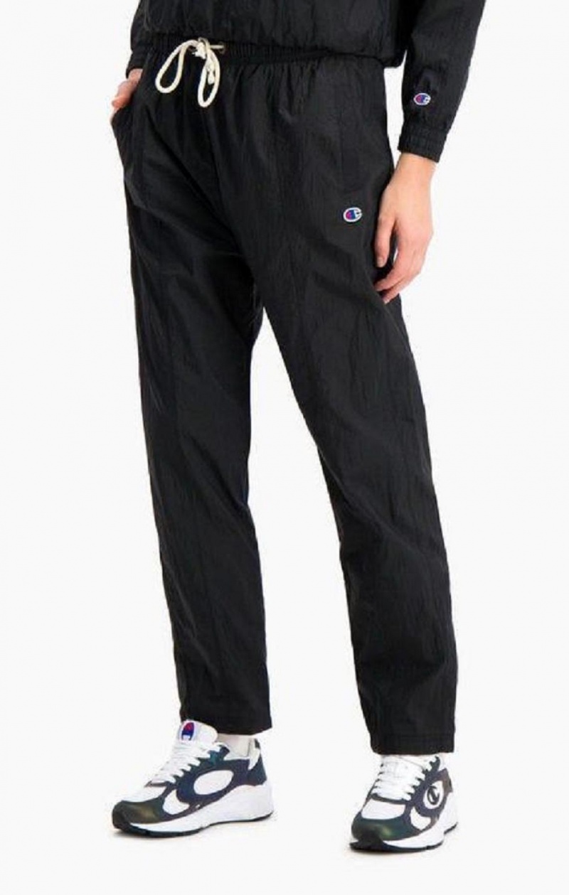 Champion Tape Detail Slim Fit Track Pants Joggingbukser Dame Sort | 3826-WXJUV