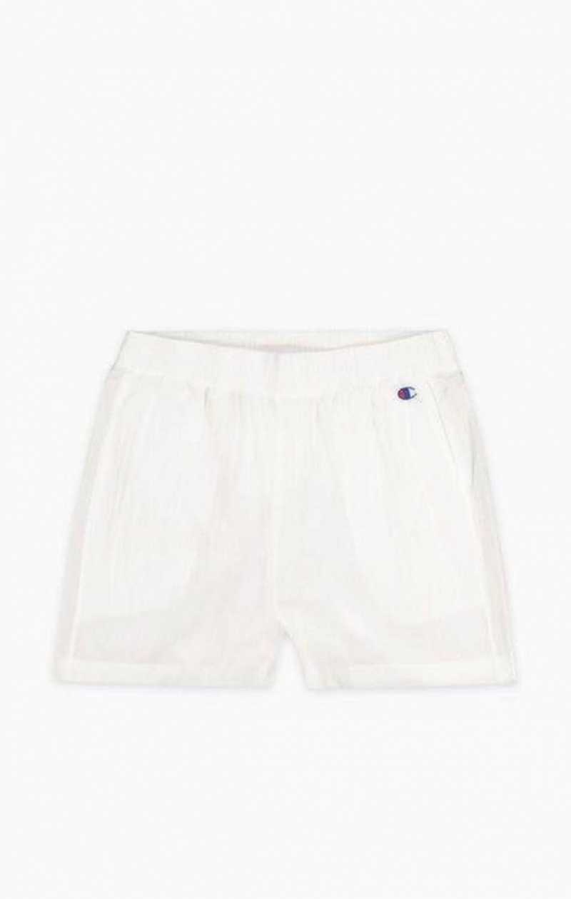 Champion Tape Detail Track Shorts Shorts Dame Hvide | 0615-IRVZJ