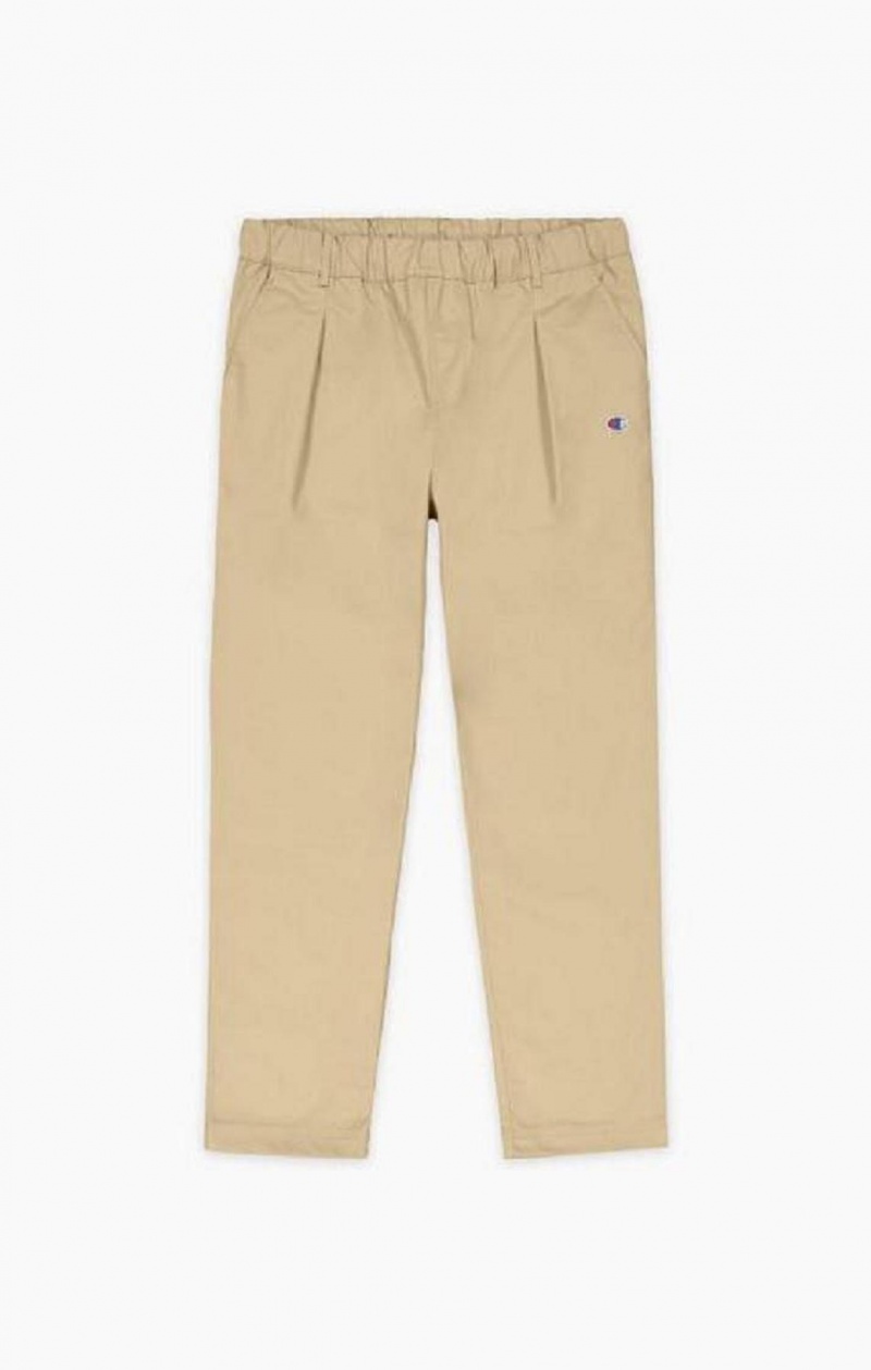 Champion Tapered Woven Trousers Joggingbukser Herre Lysebrune | 6423-MRTVQ