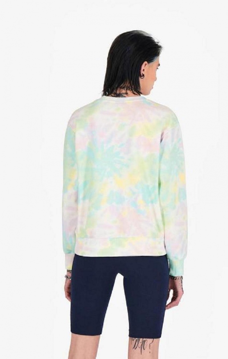 Champion Tie Dye Digital Print Sweatshirt Sweatshirts Dame Koral | 0328-QKUPN