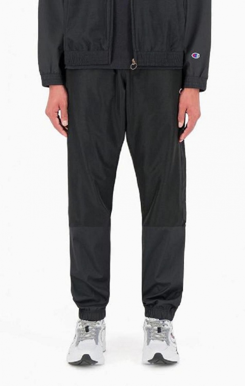 Champion Tonal Panel Tracksuit Trousers Joggingbukser Herre Sort | 0259-VPOGY