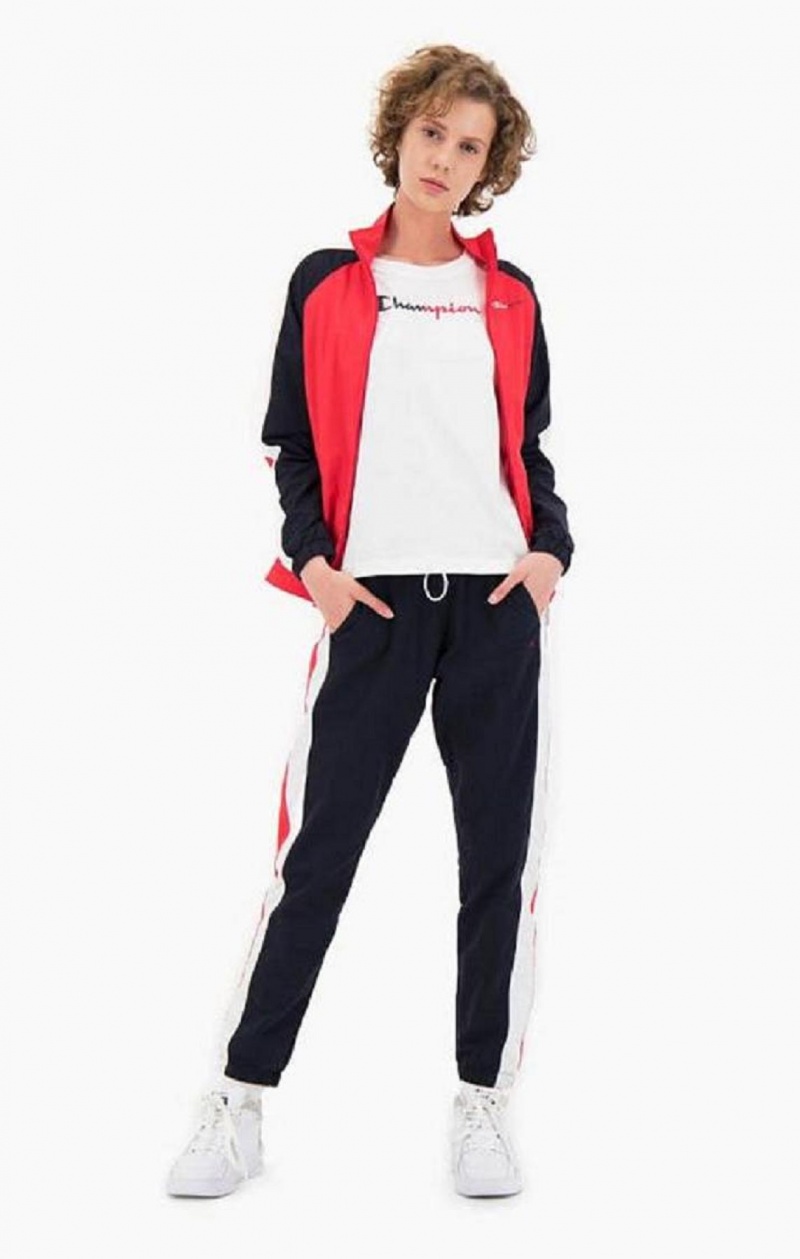 Champion Two Tone Stripe Seam Track Pants Joggingbukser Dame Mørketurkis | 3205-ROJWI