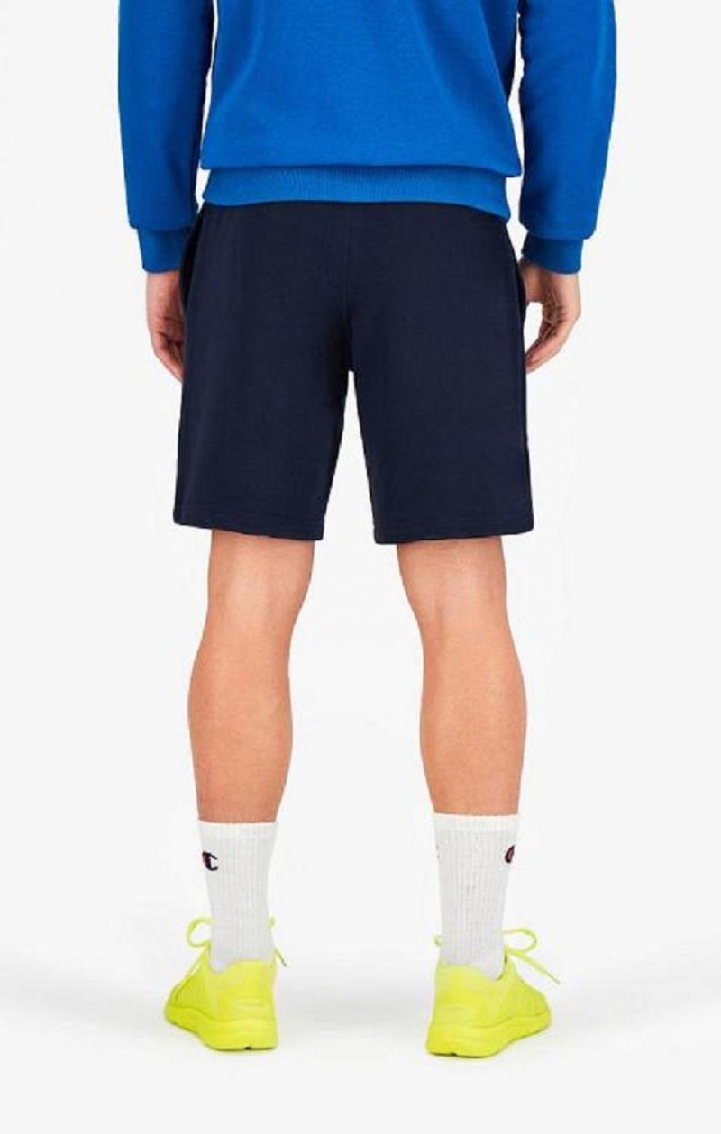 Champion Vertical Script Logo Shorts Shorts Herre Mørkeblå | 4756-SCLKR