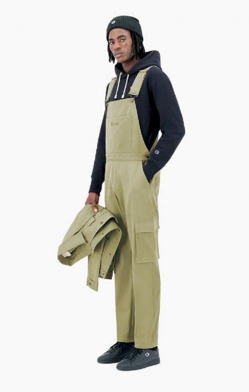 Champion Woven Utility Dungarees Pants Joggingbukser Herre Beige | 3287-GXQFB