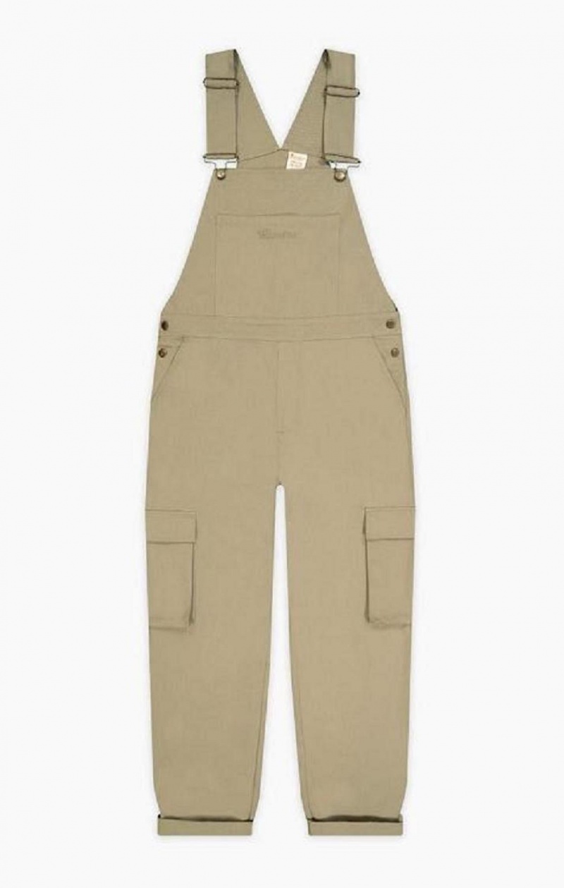 Champion Woven Utility Dungarees Pants Joggingbukser Herre Beige | 3287-GXQFB