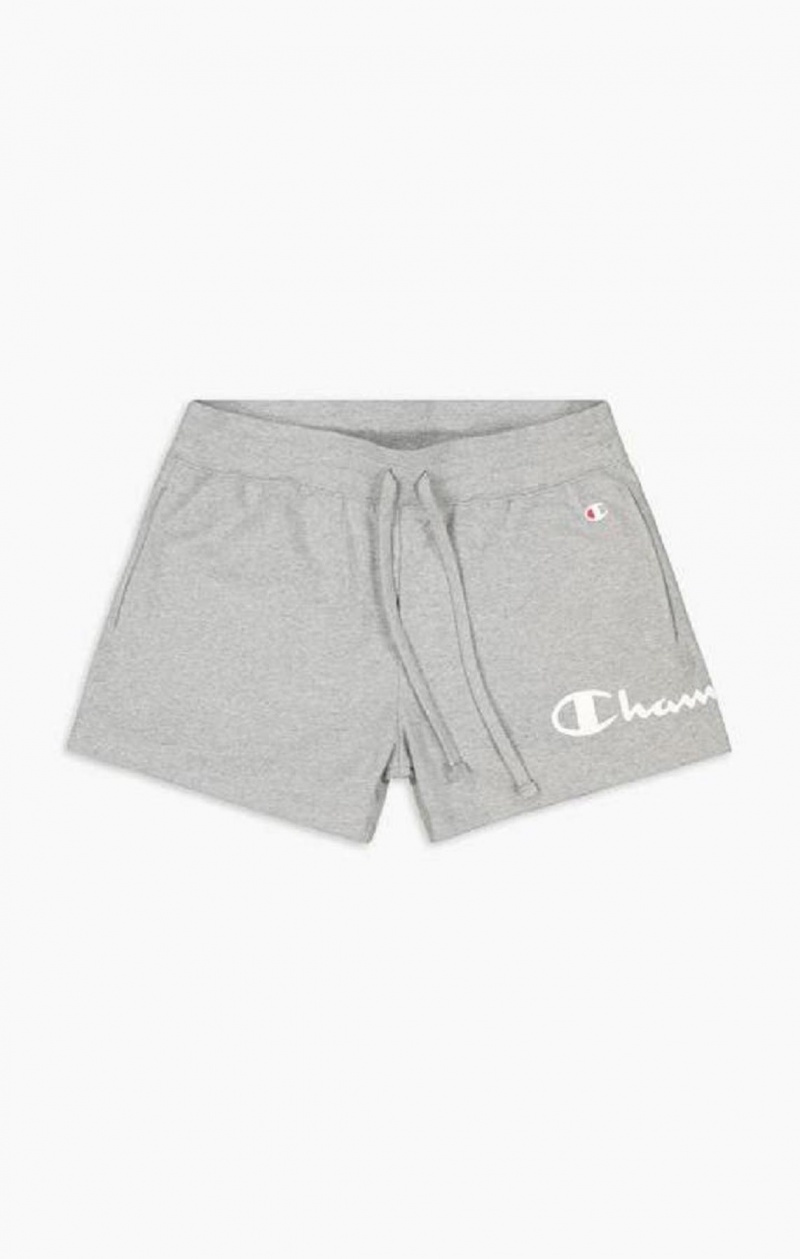 Champion Wraparound Script Logo Runner Shorts Shorts Dame Lysegrå | 0896-YMKQF