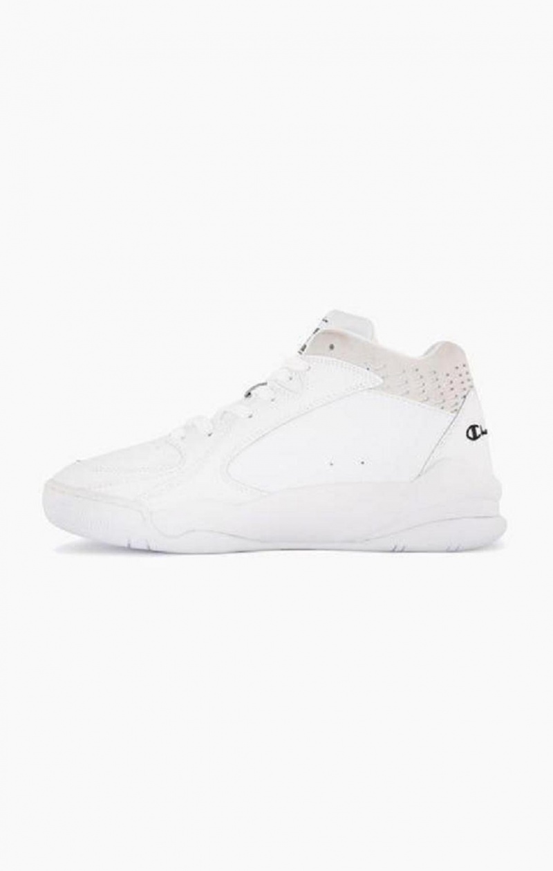 Champion Zone Mid Trainers Sportssko Dame Hvide | 6489-ZTHGL