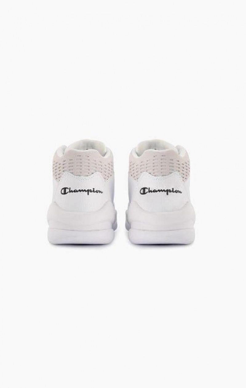 Champion Zone Mid Trainers Sportssko Dame Hvide | 6489-ZTHGL