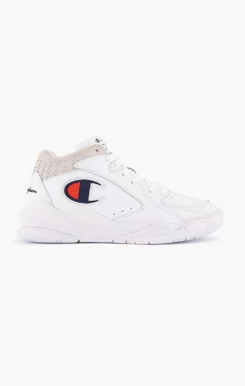 Champion Zone Mid Trainers Sportssko Dame Hvide | 6489-ZTHGL